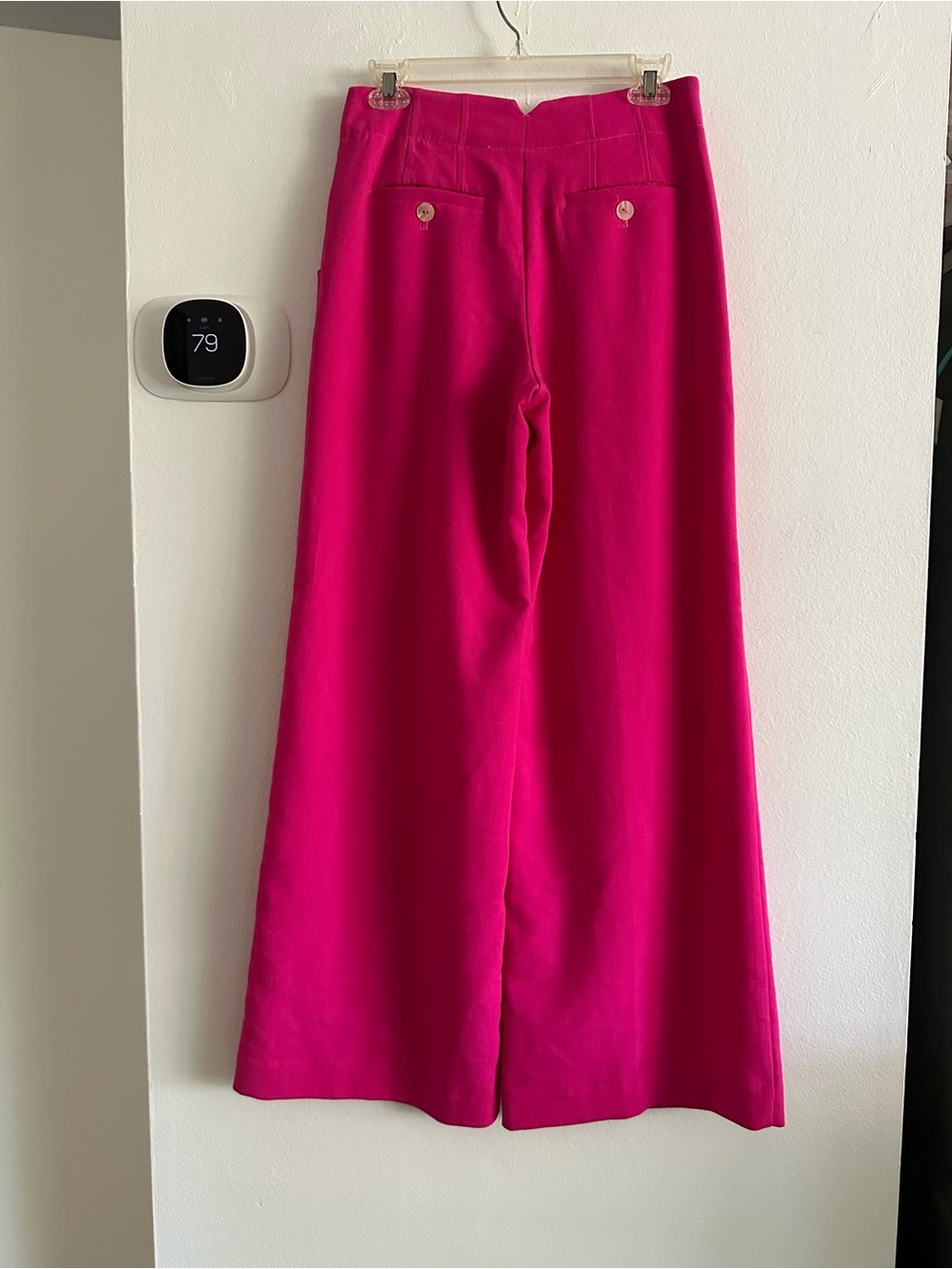 Maeve Anthropologie Bold Fuchsia Wide-Leg Trousers women 4